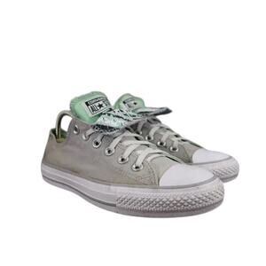 Converse Shoes Womens 8 Sneakers Chuck Taylor All Star Double Tongue Canvas Grey